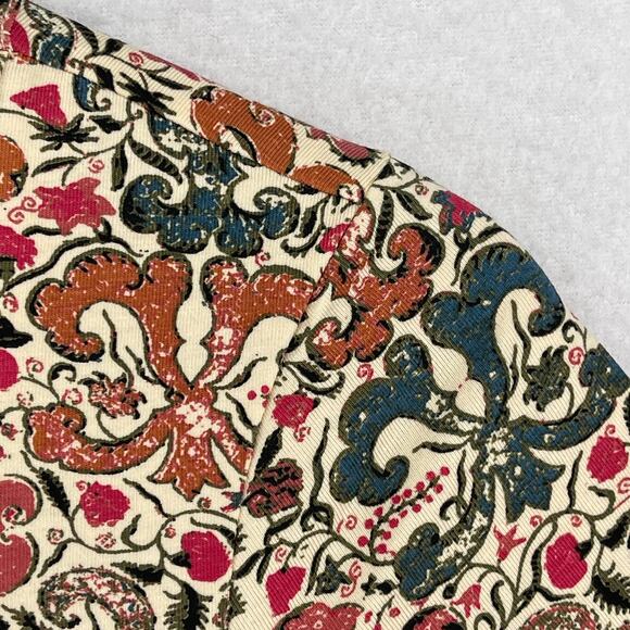 PERUVIAN CONNECTION Dress XS Spice Route Filigree Scroll Stretch Cotton Pink - Picture 9 of 13